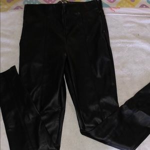 Brand new Zara Black Leather Pants